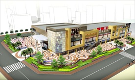 商业广场鸟瞰图