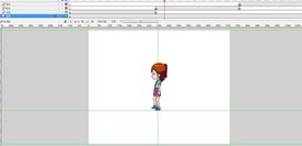 一个小女孩原地走跑跨栏动作7秒