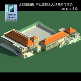 中式建筑 中式多层 中式别墅