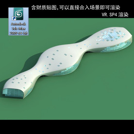 建筑模型图 效果图 多层建筑