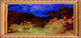 大型唯美蓝色装饰画