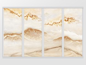 大理石纹山水风景移门