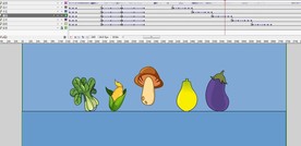 蔬菜水果跳舞的动画50秒