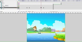 蛇和野钓者蛇咬人的动画18秒