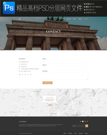 企业商务通用扁平网页模版图片
