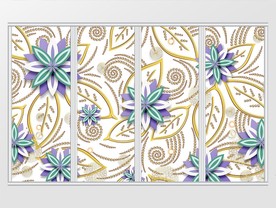 3D立体雕花移门