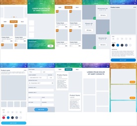 UI界面手机网页分层文件