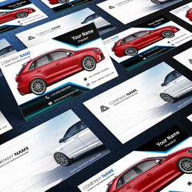 汽车销售名片模板