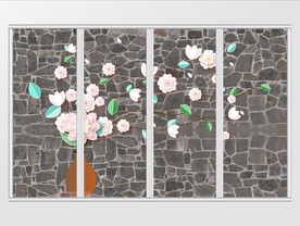 现代风格白墙移门