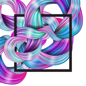 炫彩质感商业综合体海报背景板