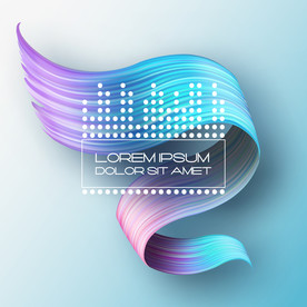 炫彩质感商业综合体几何图形海报