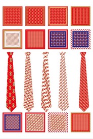 方巾领带丝巾效果设计