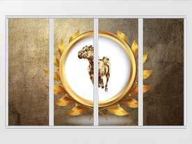 金色大气现代风金马移门