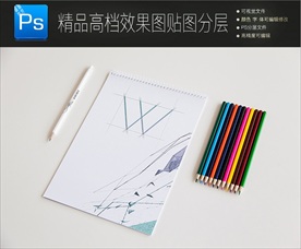 高档唯美意境VI样机一键贴图