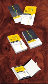 高档清新花纹名片