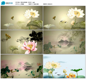 青莲 舞蹈舞台大屏背景视频成品