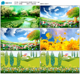 快乐的布谷 舞蹈舞台背景视频