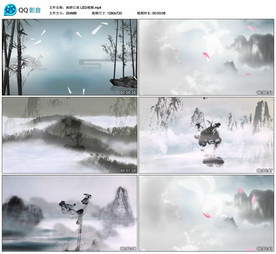 雨碎江南 舞台大屏背景视频成品