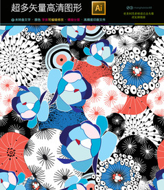 矢量油画图片装饰画高清无框画