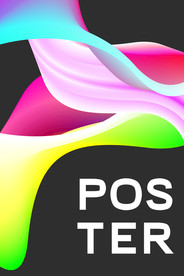 炫彩商业综合体海报几何图形