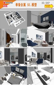 单身公寓装饰模型