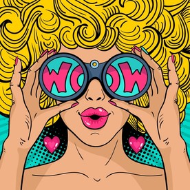 创意卡通女孩插画