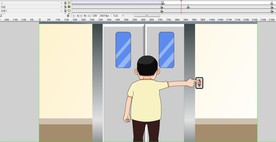 入电梯乘坐电梯的动画15秒