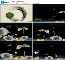 莲心不染 瑜伽舞台大屏背景视频