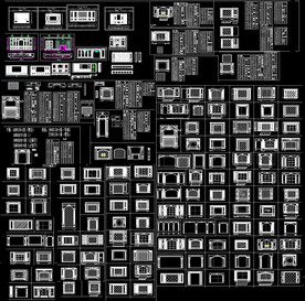 欧式整木护墙CAD图