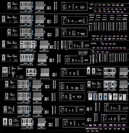 墙木护墙配件CAD图集