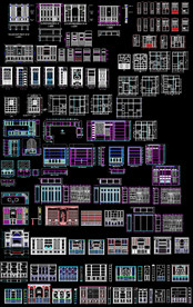 定制酒柜CAD图纸