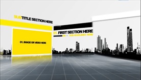 国外信息介绍ae模板