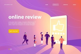 矢量商务工作在线咨询插画设计