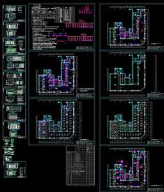 银行营业厅全套施工图带电路图