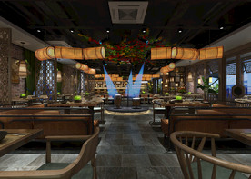时尚高端商场餐厅