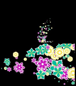 花朵飘舞散落遮罩特效转场视频