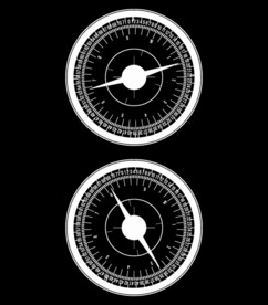 钟表刻度转动转场视频片头