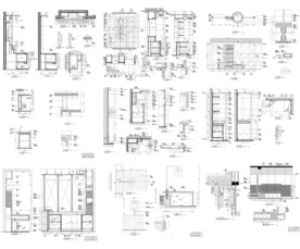 自助餐厅施工节点图