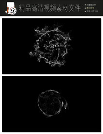 时尚唯美几何图形汇聚图形视频