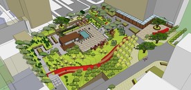 商业小区景观广场花园公园步行街