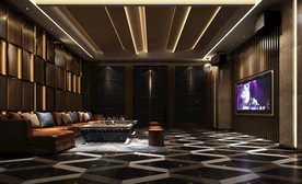 豪华 高端 ktv 包厢设计