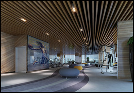 健身房 室内设计 场景