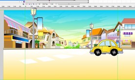 开得很快的小黄车