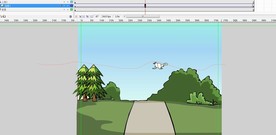 树林里飞翔的鸽子4秒