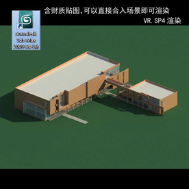 写字楼 现代办公楼 建筑模型图