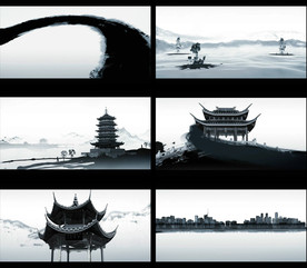 大气水墨动态开场动画视频片头