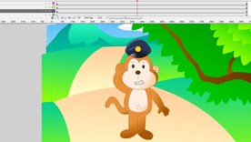 猴子先生在敬礼说话5秒