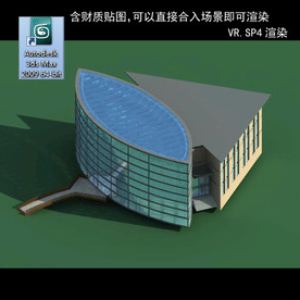 写字楼 现代办公楼 建筑模型图