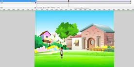 少年走路经过农村10秒