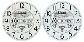 木纹复古葡萄酒庄钟面